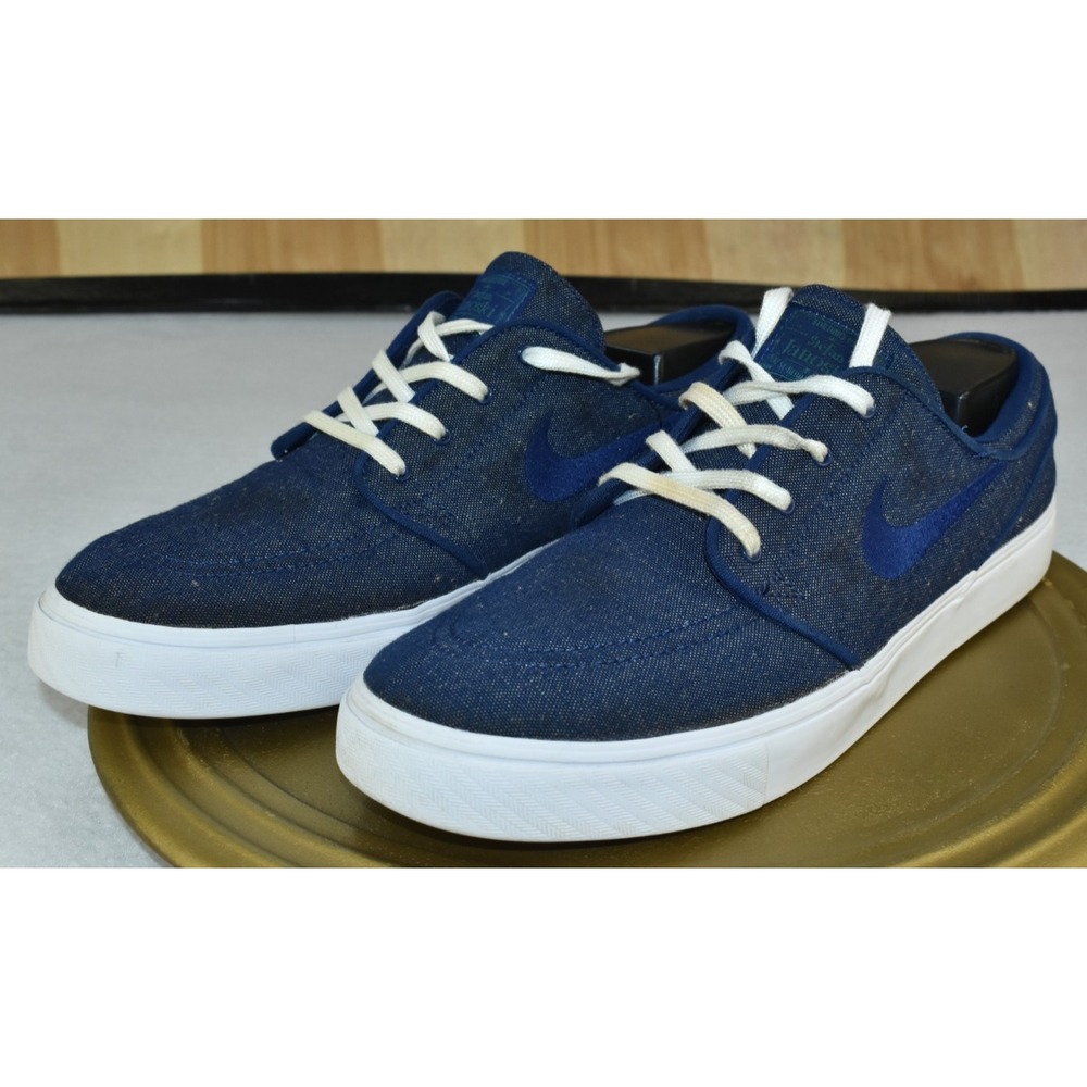 Nike SB Stefan Janoski Men Shoes Size 10.5 Navy Hyperfeel Denim Sneakers -Flaws-